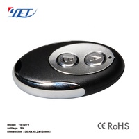 Émetteur de télécommande RF YET079 2 boutons 315/433Mhz Code roulant Télécommande sans fil pour porte de portail