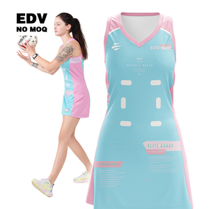 Conjunto de Ropa de Netball, Uniforme de Equipo, Vestido y Pantalones Cortos con Patrones Sublimados, Tela de Alto Rendimiento para Ligas y Torneos - Product Image 6