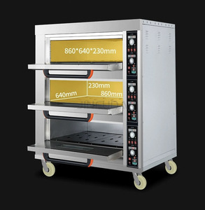Four à pizza électrique/gaz multifonction <span class=keywords><strong>en</strong></span> acier inoxydable pour cuisine commerciale, <span class=keywords><strong>fournisseur</strong></span> chinois d'équipements de boulangerie - Product Image 2