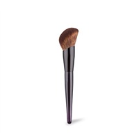 Kuas Makeup Bulu Tupai Bionik dari Pabrik Sumber R90, Kuas Bedak Tabur Bersudut Ultra-Lembut untuk Setting dan Kontur Wajah
