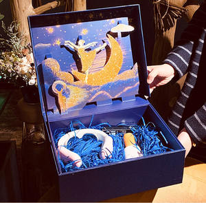 Caja de Regalo Sorpresa con Diseño de Cielo Estrellado, Hecha con Materiales Reciclados, Laminada Mate, Regalo de Cumpleaños para Novio - Product Image 2