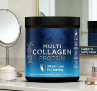 Poudre de protéines de collagène pour adultes, pour shakes de gym, supplément de santé quotidien pour le fitness, marque OEM/ODM, certifié GMP