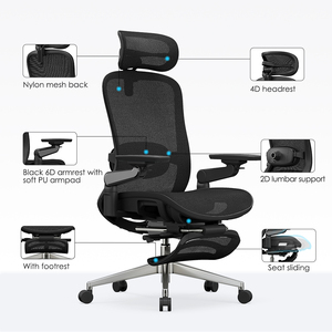 Luxury Ergonomic Executive Mesh Office <strong>Chair</strong> 6D Armrest Massage <strong>Chair</strong> with Footrest Customized Home Desk <strong>Chair</strong> Office Equipment - Product Image 5