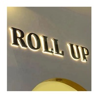 Enseigne sur mesure en lettres rétroéclairées 3D pour intérieur/extérieur 30 bandes de LED PVC néon batterie étanche petite taille centres commerciaux entreprises