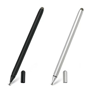 New Design 2 in 1 Double Sides Precision Fine Disc Tip Pencil Metal Universal Touch Screens Tablet Stylus <strong>Pens</strong>