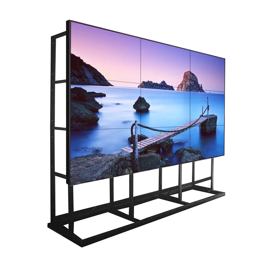 Samsung videowall controlador de propaganda, controlador de exibição de tela 3x3 lcd suporte de vídeo de parede lcd 46 polegadas 3.5mm moldura