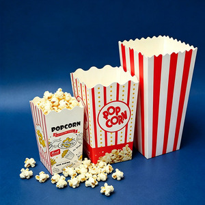 Cajas de Palomitas de Maíz Desechables Biodegradables, Contenedores de Palomitas de Maíz de Varios Tamaños para Cine, Noche de Cine, Fiesta, Carnaval, Empaque para Snacks - Product Image 2