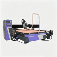 Routeur CNC de haute qualité pour le travail du bois avec quatrième axe rotatif de type mandrin pour les pieds de meubles, les trophées et la sculpture décorative sur bois