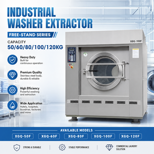 Laveuse industrielle à chargement lourd 380V autoportante pour blanchisserie, entretien textile et lavage de vêtements de travail - Product Image 4
