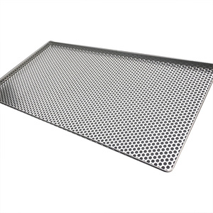 Bandeja <span class=keywords><strong>de</strong></span> Malla Metálica Perforada <span class=keywords><strong>de</strong></span> Acero Inoxidable 304 316 <span class=keywords><strong>de</strong></span> Grado Alimenticio <span class=keywords><strong>40x60</strong></span> para Hornear, Secar y Enfriar - Product Image 1
