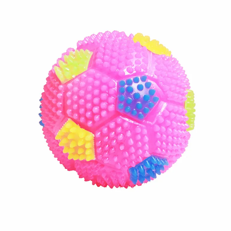 Popular fofa luz piscante presente mini futebol, fria espinho <span class=keywords><strong>bola</strong></span> puffer para crianças