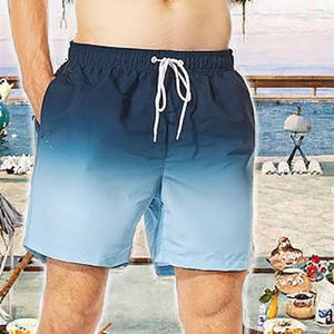 Shorts de Baño para Hombre, Talla Grande, Estampado Degradado, Holgados, Tipo <span class=keywords><strong>Boxer</strong></span>, Sin Costuras, para Playa, Venta al Por Mayor - Product Image 2