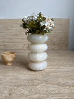 Stonekocc haut de gamme Jade Vase salon Table à manger Arrangement de fleurs concepteur modèle chambre ornements décorations douces