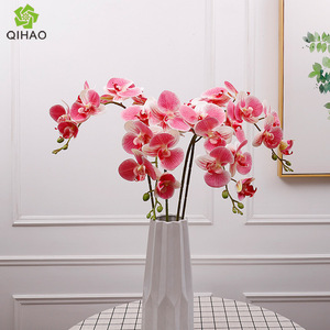 ดอกกล้วยไม้พลาสติก 3 มิติ 9 หัว ขนาดเล็ก ดอกไม้ประดิษฐ์ สมจริงสูง ตกแต่งบ้าน - Product Image 2