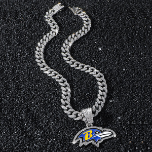 New Simple Personalization Popular Design Shine Alloy Eagle <b>Head</b> Animal Pendant Necklace Hiphop <b>Style</b> Men's Necklace Wholesale - Product Image 2