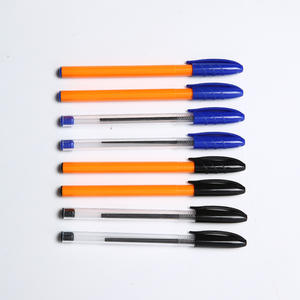 Stylo à bille simple en plastique personnalisé en vrac bon marché pour cadeaux de bureau d'usine promotionnels 1,0 mm Magasin à 1 dollar avec logo - Product Image 2