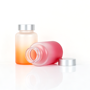 Bouteille en verre givré dégradé de 150 ml pour produits en gélules - Product Image 3