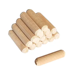 Tassello e perni di legno filettati all'ingrosso diretti della fabbrica di mobili di vendita calda di 6mm