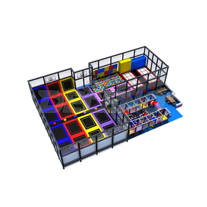 Vendita in fabbrica produttore di attrezzature per parchi giochi al coperto campo da intrattenimento Ninja trampolino Park per bambini e adulti - Product Image 2
