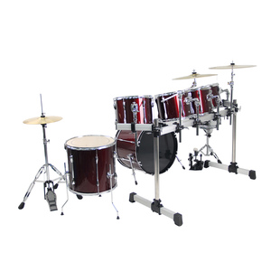 Lự<span class=keywords><strong>a</strong></span> Chọn Tốt Nhất Sản Phẩm 7-Mảnh Kích Thước Đầy Đủ Hoàn Chỉnh Dành Cho Người Lớn Trống Đặt Cymbal Đứng, Phân, Trống Bàn Đạp, Gậy, Sàn Tom - Product Image 3