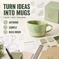 Mug en céramique personnalisé avec logo OEM, emballage couleur, production en gros, échantillon d'art graphique, cadeau promotionnel d'entreprise