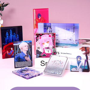 Phim hoạt hình phim hoạt hình vuông mờ rõ ràng Acrylic khối tùy chỉnh UV in Laser khắc QuickSand trong suốt Acrylic gạch <span class=keywords><strong>Standee</strong></span> - Product Image 2