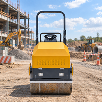 Rouleau compresseur hydraulique de 2,5 tonnes pour la réparation de l'asphalte et le compactage des surfaces routières