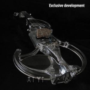 Violín Eléctrico Transparente de Acrílico de Tamaño Completo y Fabricación Profesional - Product Image 6