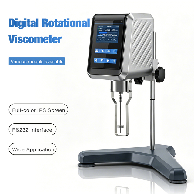 Wholesale New Portable Laboratory Viscosimeter Rotating High-definition Full-color Digital Display High-precision Viscometer