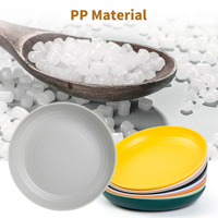 Material Pp saludable, 8 Uds., vajilla colorida, platos medianos, vajilla reutilizable, juego de platos de plástico