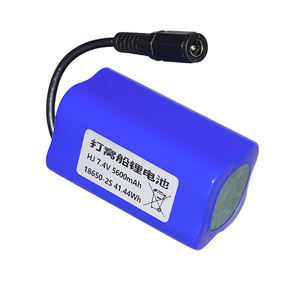 7.4V 5600mAh 5C 18650 锂离子电池组 高放电率 可充电 适用于遥控玩具飞机、钓鱼饵船和OEM服务 - Product Image 6
