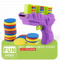 Nouveau design excitant tir à disque volant à tir rapide pistolet de lancement de disque en mousse plastique pour le jeu actif et la coordination œil-main