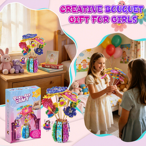 ดอกไม้สร้างสรรค์เจ้าหญิงโปเก-อาร์ต คราฟท์ แฮนด์เมด DIY แจกันกระดาษนางฟ้า ของเล่นเด็กผู้หญิงเพื่อการศึกษา ของเล่นแปลกใหม่ TUSIRUI - Product Image 3