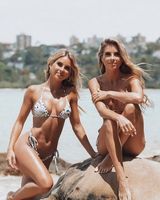 Bikinis personnalisés Maillots de bain de fitness pour femmes Micro string deux pièces sexy Bikini à taille haute