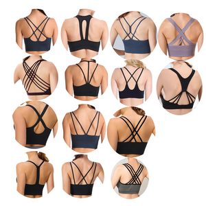 Soutien-gorge de sport sans couture respirant pour femme, à maintien élevé, réglable, à bretelles croisées, en Spandex/Nylon, idéal pour le fitness et le yoga (OEM/ODM) - Product Image 6