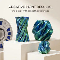 Filament PLA double couleur en soie avec logo personnalisé, 1,75 mm, 1 kg, pour imprimante 3D, bicolore, lisse, brillant, sans traces, haute précision