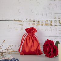 Sacs à cordon en satin de soie écologiques et recyclables, personnalisables avec logo multicolore, 13x18cm/15x24cm, pour mariage, bijoux, perruques, cadeaux, maquillage