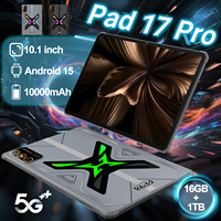 Tablet Pad 17 Pro de 10.1 Pulgadas con Android 15, 16GB+1TB, Batería de Larga Duración de 10000mAh, Cámara de 32MP, Versión Global, Precio Bajo, Gran Venta