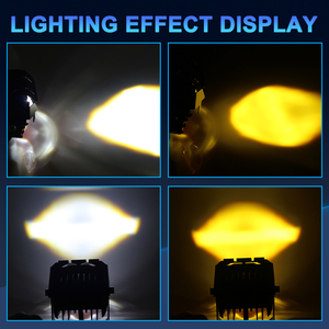 PEL Đèn Pha Led Siêu Sáng Cho Xe Máy Đèn Làm Việc Hai Màu + RGB Hi Lo Chùm Led Hệ Thống Chiếu Sáng Xe Máy - Product Image 4