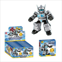 Set de Bloques de Construcción HTL Mini, Modelo de Mecha para Armar, Kit de Modelo de Mecha Pequeño, Bloques de Juguete de Robot, Regalo de Navidad para Niños