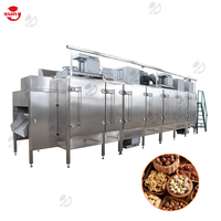 Machine de torréfaction de noix de cacao cacahuètes pois chiches soja noix de cajou machine de torréfaction de graines de tournesol électrique ligne de traitement