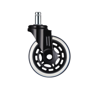 Roulettes pivotantes <span class=keywords><strong>en</strong></span> polyuréthane noir <span class=keywords><strong>de</strong></span> 75 mm (3 pouces) pour chaise <span class=keywords><strong>de</strong></span> bureau, vente chaude, pour planche à roulettes - Product Image 5