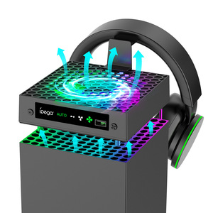 Ventilador de refrigeración con iluminación RGB para Xboxes <span class=keywords><strong>Series</strong></span> <span class=keywords><strong>X</strong></span>, Enfriador de ventilador, soporte de almacenamiento colgante para auriculares - Product Image 1