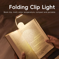 Nouvelle lampe de lecture LED rechargeable 2026, 3 modes de couleur, à clipser, protection oculaire pour enfants et adultes, pour chevet, étude et voyage