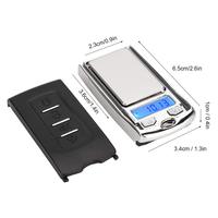 Báscula Digital de Bolsillo de Acero Inoxidable de 200g, Diseño de Llave de Coche, Funciona con Batería, Pesa hasta 200g, Precisión de 0.01g, ¡Gran Venta!