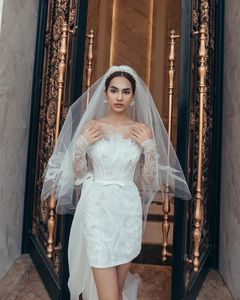 Mily sposa MHL269 con perline <span class=keywords><strong>in</strong></span> <span class=keywords><strong>pizzo</strong></span> Organza nastro breve sposa abito <span class=keywords><strong>da</strong></span> sposa per fodera sposa - Product Image 4