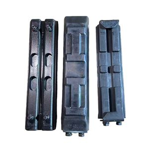 อะไหล่ช่วงล่างรถขุดตีนตะขาบ 350x90x46 แผ่นรองตีนตะขาบยาง ช่วงล่างรถตีนตะขาบขนาดเล็ก ฉีดโพลียูรีเทน สีตามสั่ง - Product Image 1