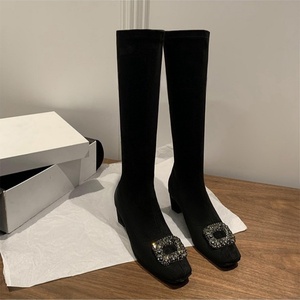 Fashion Women's Heels Boots Shoes Chunky Heel Ankle <b>Booties</b> Daily Elegant High Heel PU Leather Outdoor Short Boots for Ladies - Product Image 4