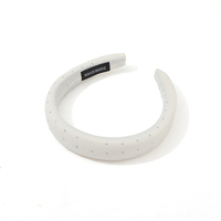 Bandeau JY en acrylique scintillant avec strass, en éponge haute densité, antidérapant, écologique, texture quadrillée, pour le bain et les soins de la peau, usage quotidien et décontracté