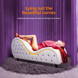 Stile europeo di lusso Chaise Longue tirare con fibbia singola Chaise Lounge sedia per camera da letto in <span class=keywords><strong>ferro</strong></span> Toffee sedia accessibile per - Product Image 2